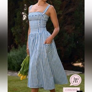 House of CB Vivien Dress - Blue Regatta - Bigger Cup